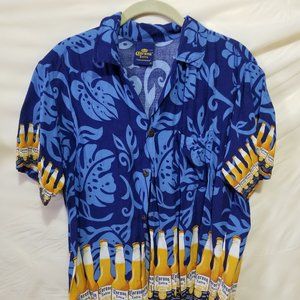 Corona Extra Hawaiian Shirt Blue (M)